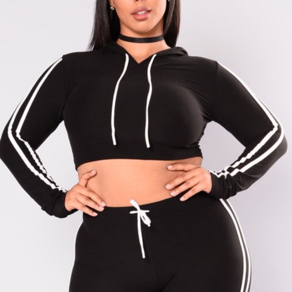 Crop top hoodie